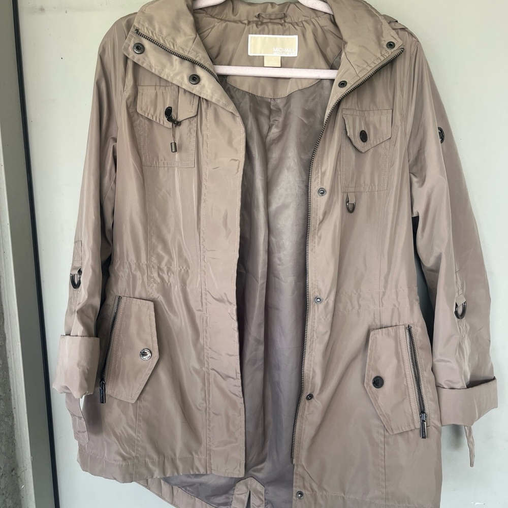 Michael Kors Taupe Utility Jacket